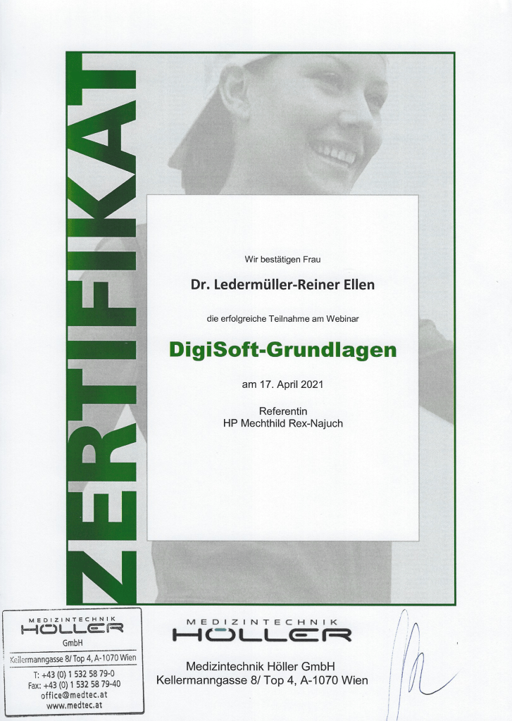 Zertifikat "DigiSoft-Grundlagen Seminar"
