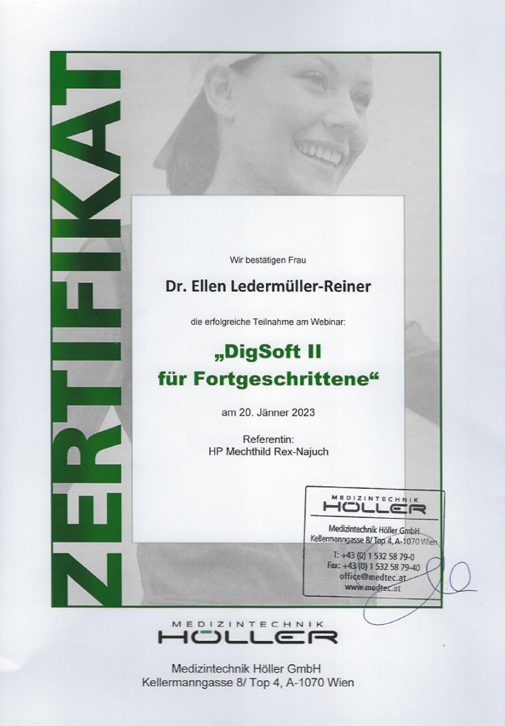 Zertifikat "DigiSoft II für fortgeschrittene Anwender"